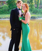 Charming Emerald Green Mermaid Prom Dress Emerald Green Evening Dress Y6481