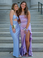 Sexy Satin Long Prom Dress Evening Dress Y7844