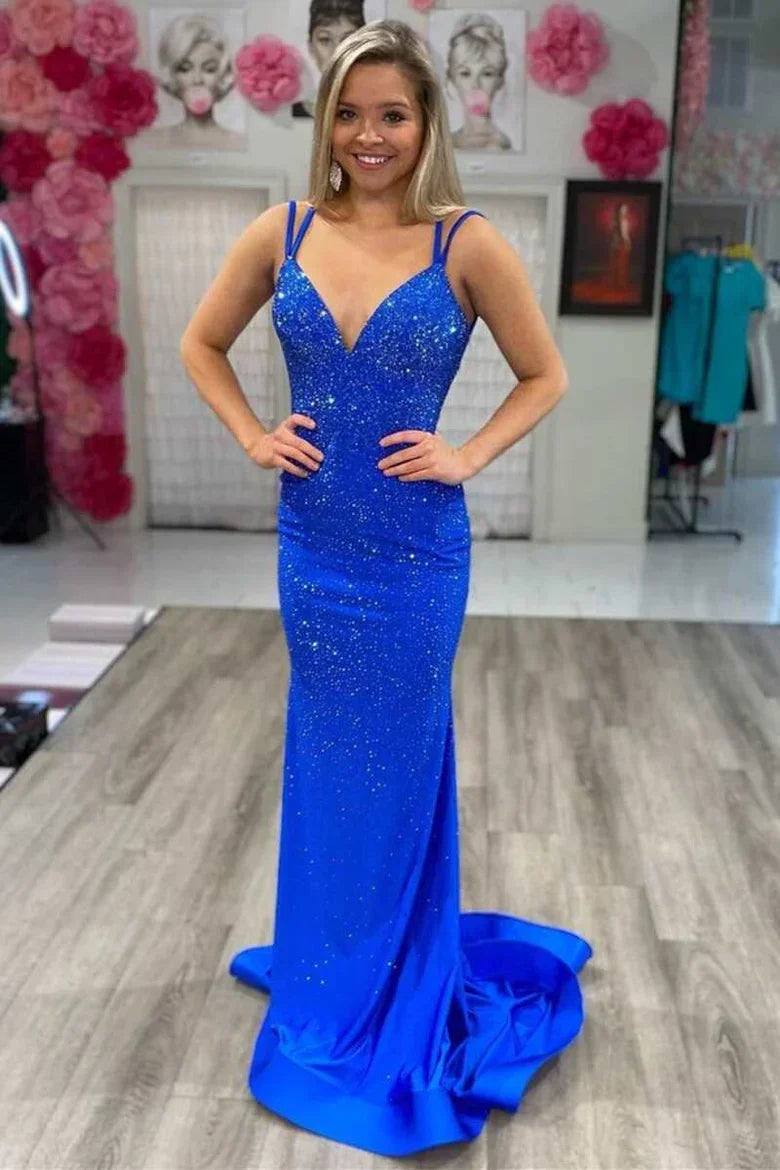 Mermaid Yellow Long Prom Dresses Backless Yellow Prom Dresses Formal Evening Dresses Y1562