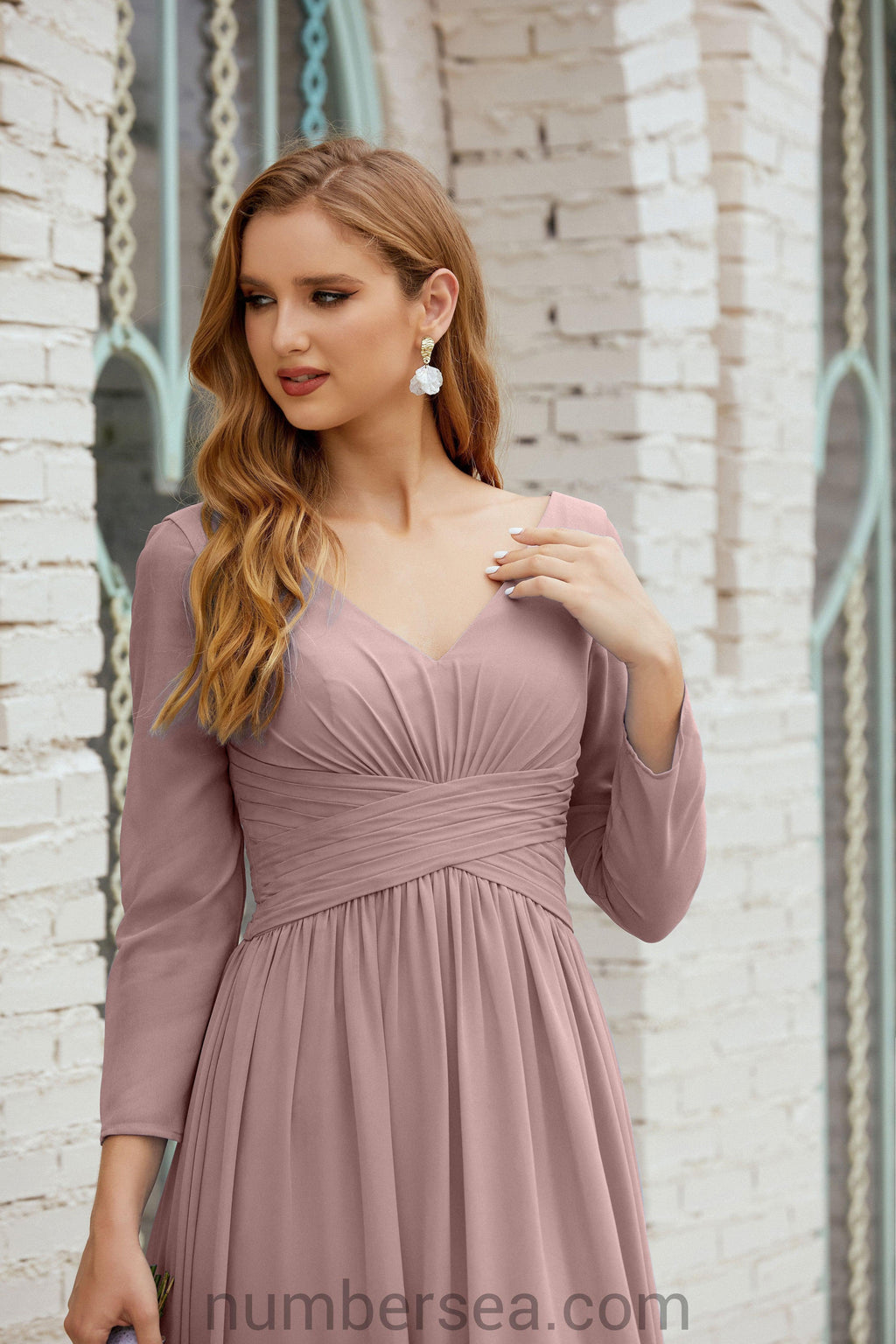 Bridesmaid Dress Chiffon Formal Party Dress Evening Dress 28016