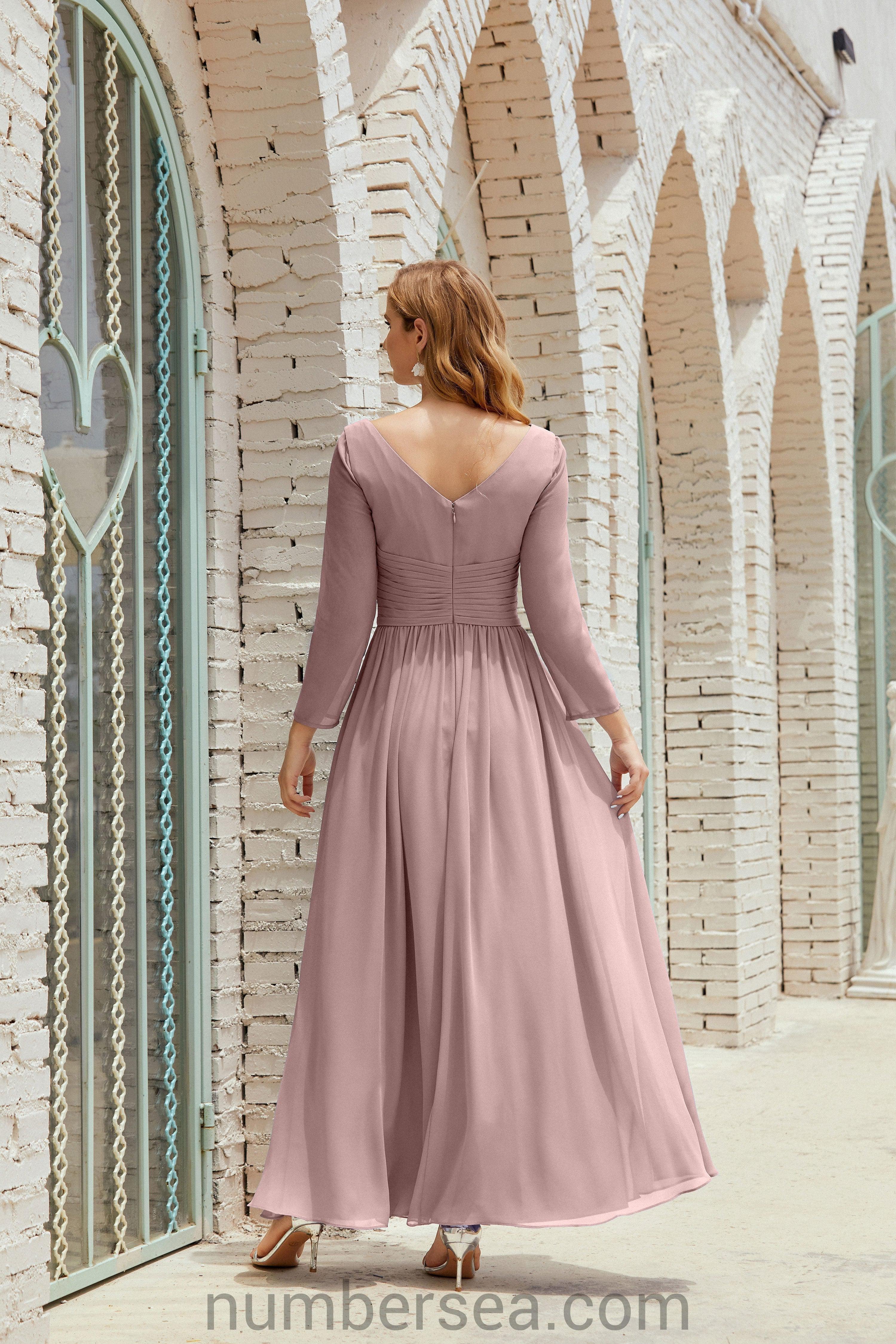 Bridesmaid Dress Chiffon Formal Party Dress Evening Dress 28016