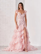 Kennedy | Sheath Off the Shoulder Long Prom Dress (Lace-up Back)
