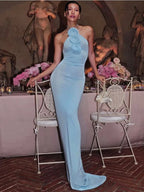 TARUXY Flower Splice Mesh Bodycon Dress For Women Summer Sexy Slim Long Dresses Women's Party Sexy Backless Evening Dress Woman
