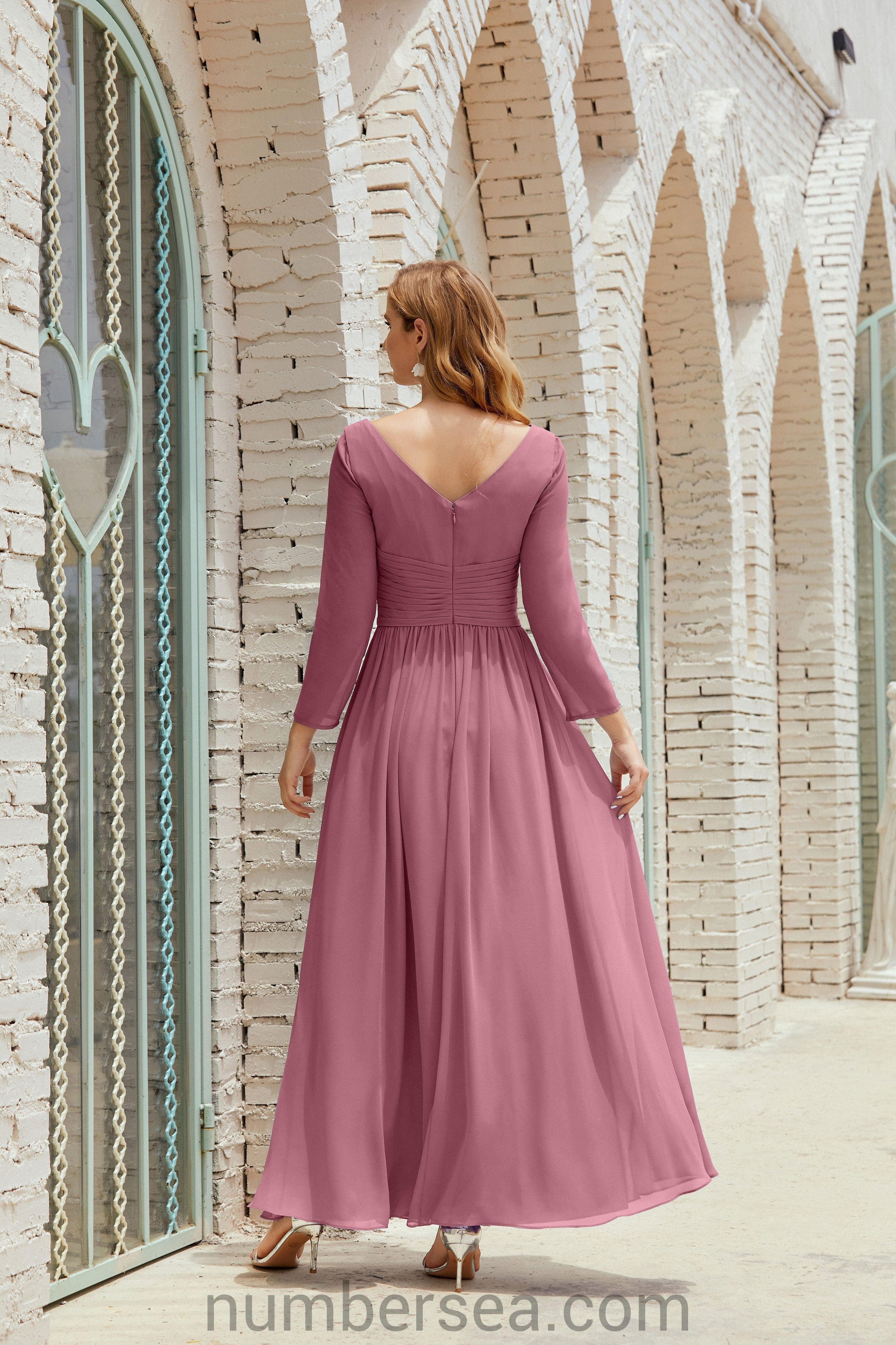 Bridesmaid Dress Chiffon Formal Party Dress Evening Dress 28016