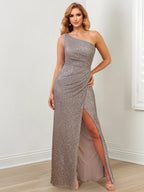Sheath/Column One-Shoulder Floor-Length Mother of the Bride Dresses