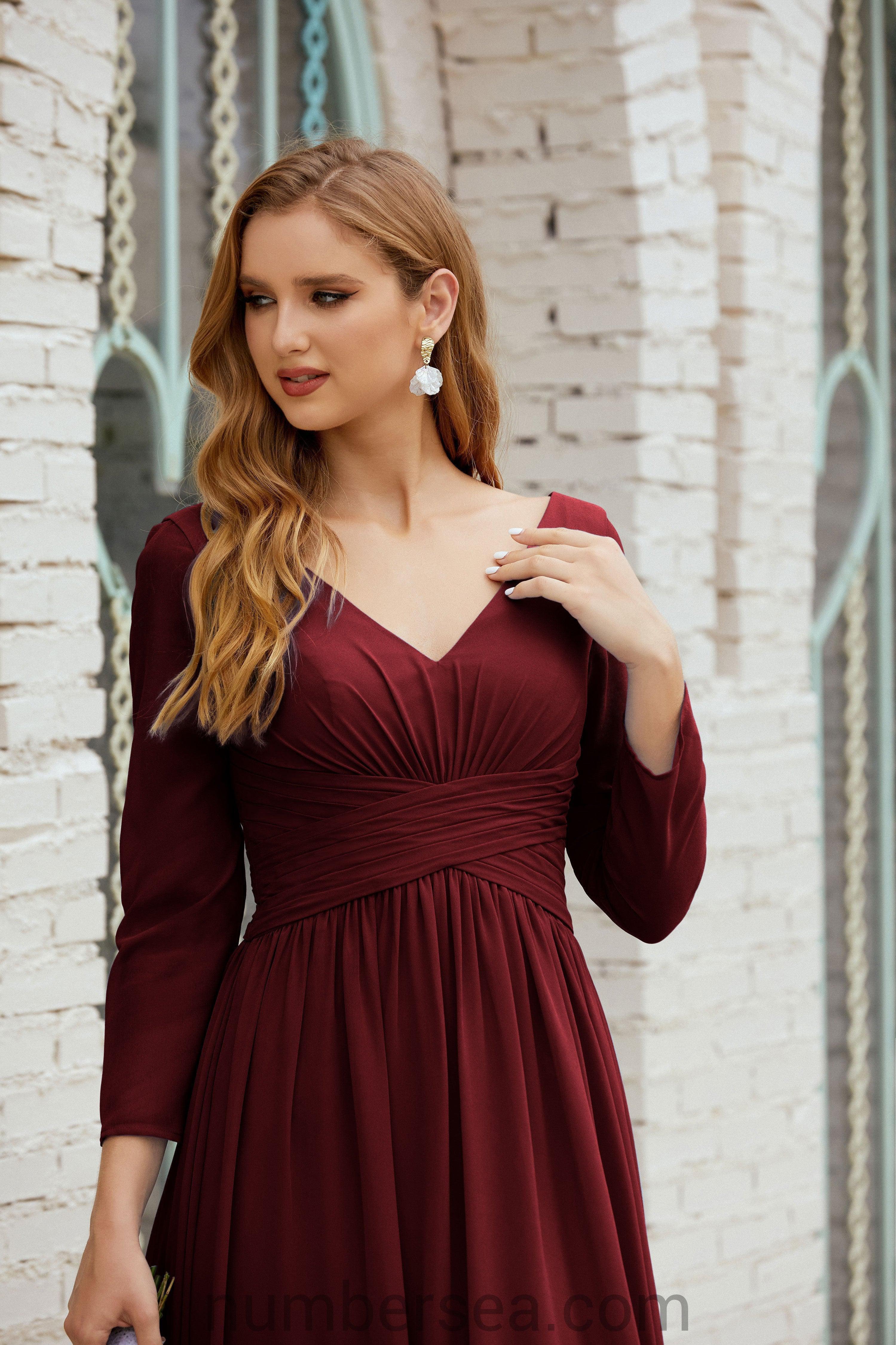 Bridesmaid Dress Chiffon Formal Party Dress Evening Dress 28016