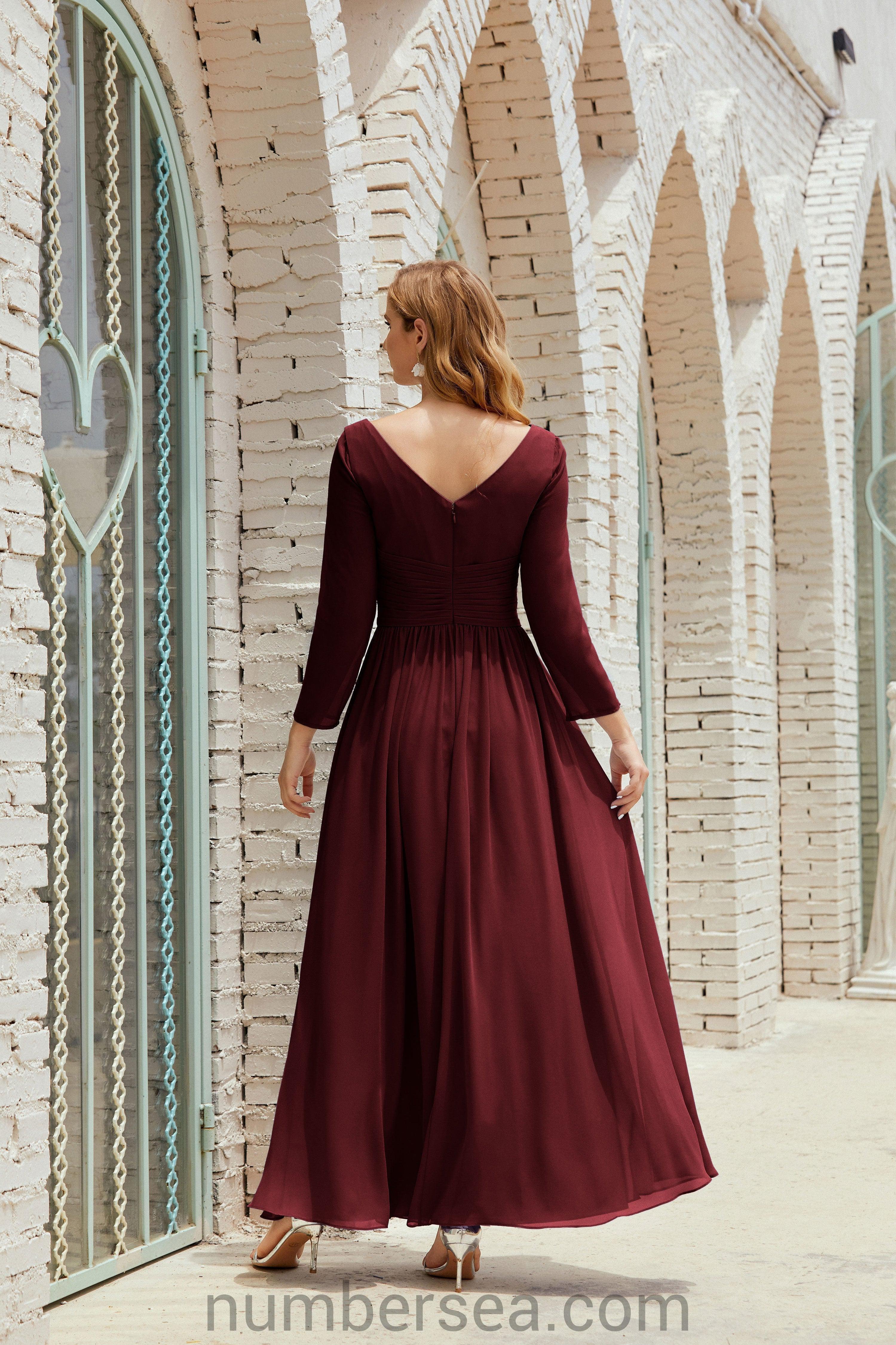 Bridesmaid Dress Chiffon Formal Party Dress Evening Dress 28016