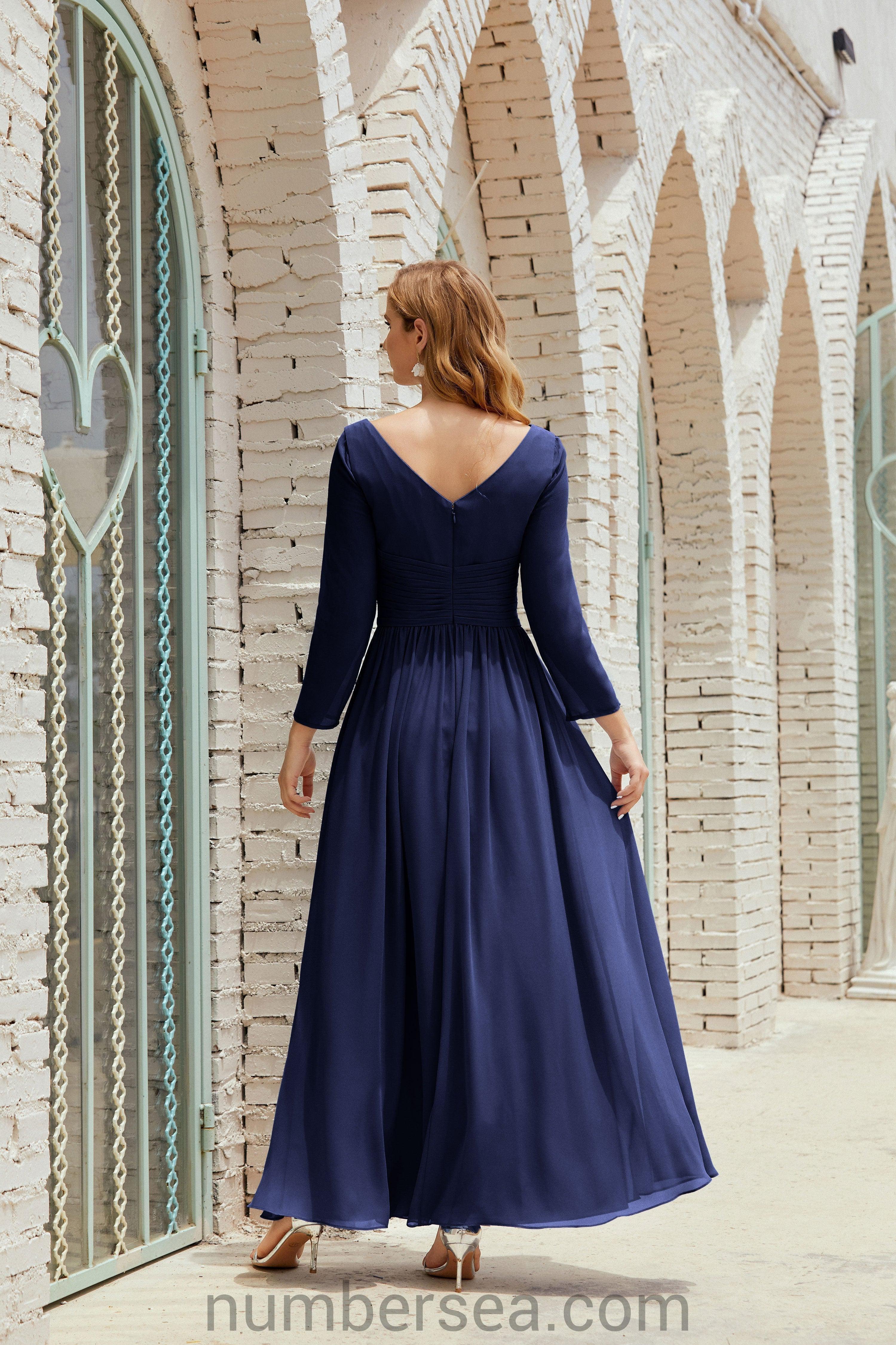 Bridesmaid Dress Chiffon Formal Party Dress Evening Dress 28016