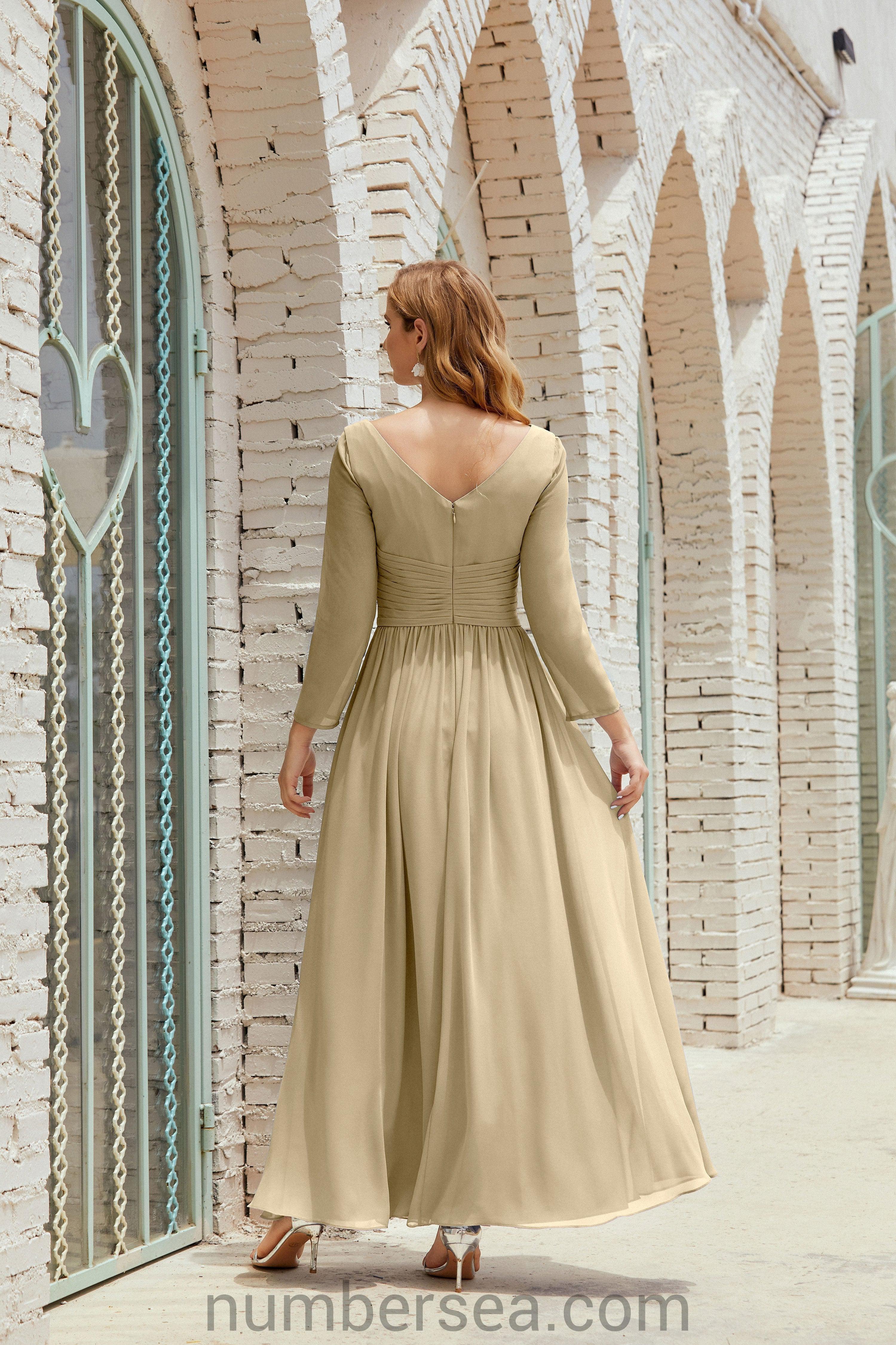 Bridesmaid Dress Chiffon Formal Party Dress Evening Dress 28016