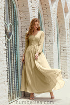 Bridesmaid Dress Chiffon Formal Party Dress Evening Dress 28016