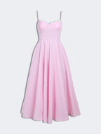 Sexy slim fit waist Midi Dresses