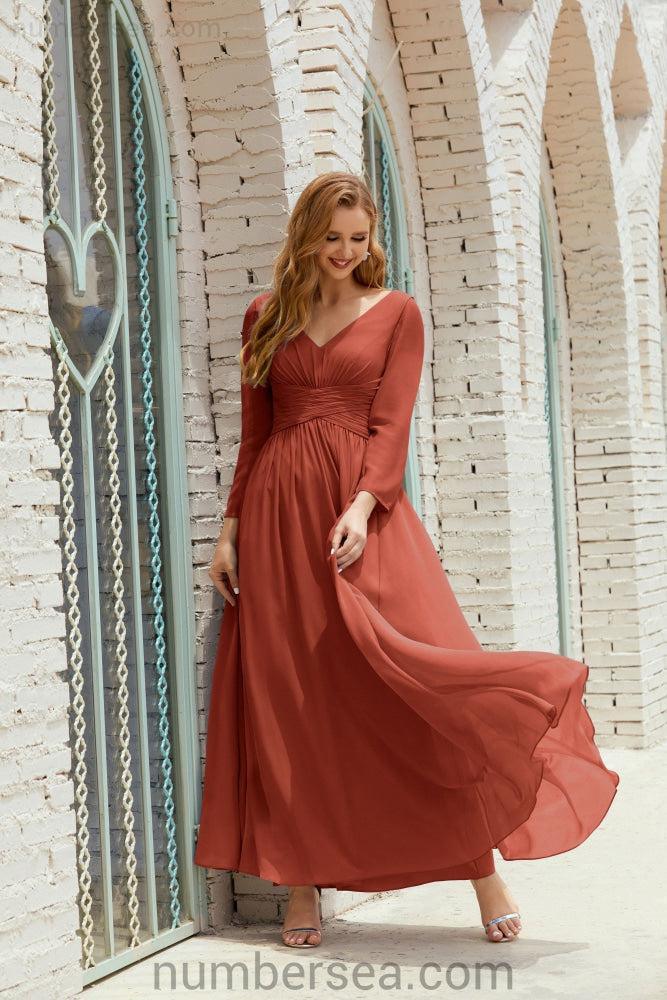 Bridesmaid Dress Chiffon Formal Party Dress Evening Dress 28016