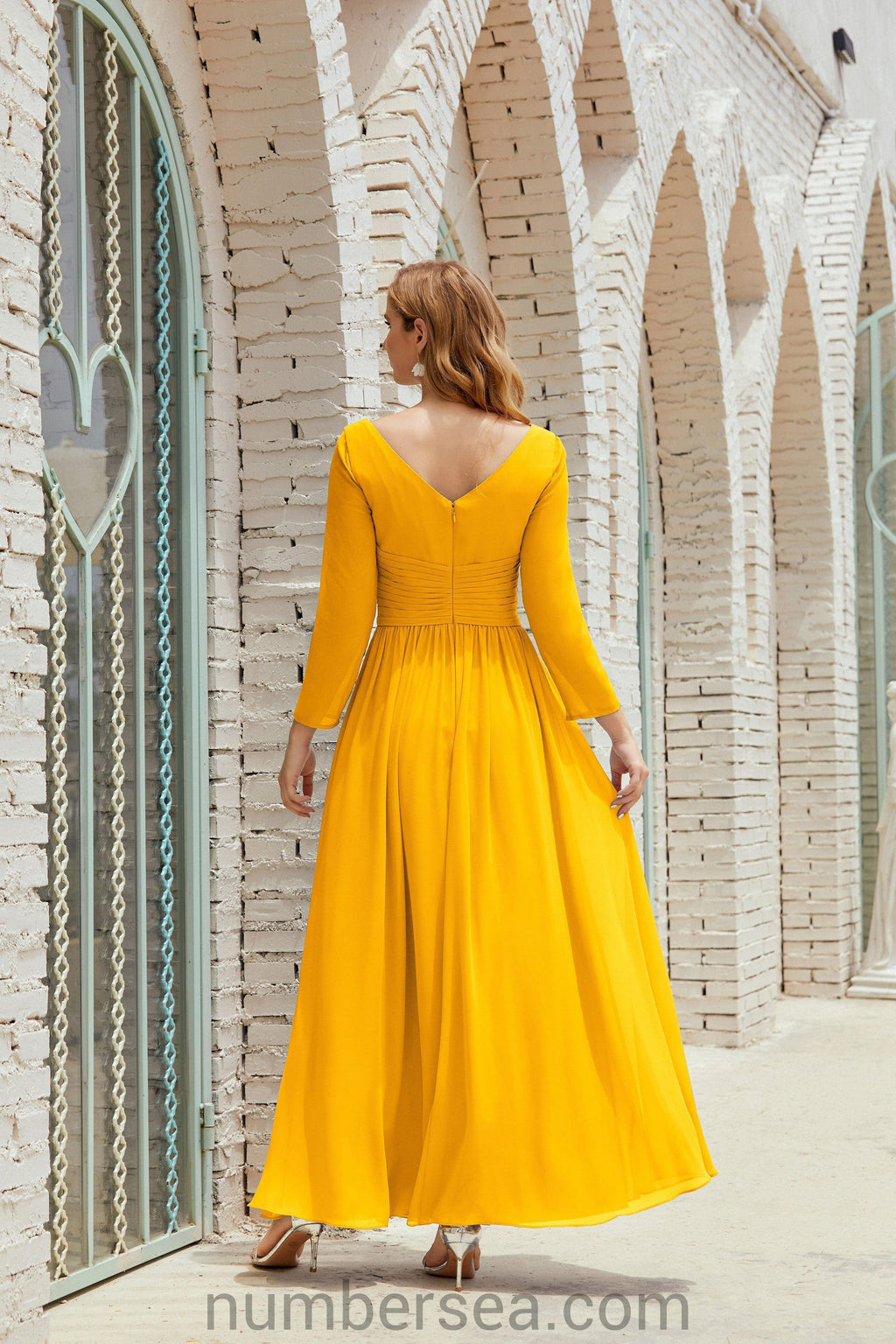 Bridesmaid Dress Chiffon Formal Party Dress Evening Dress 28016