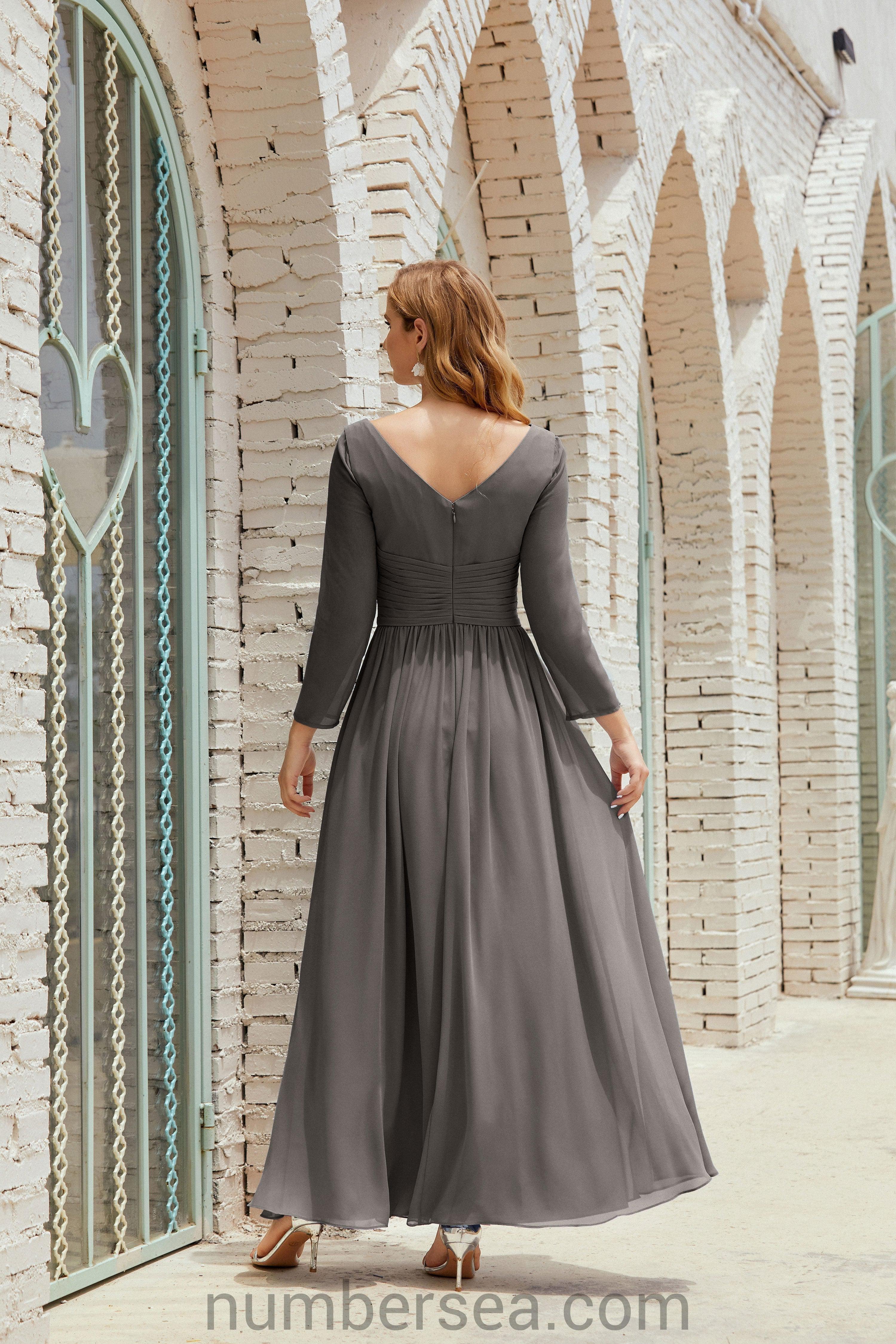 Bridesmaid Dress Chiffon Formal Party Dress Evening Dress 28016