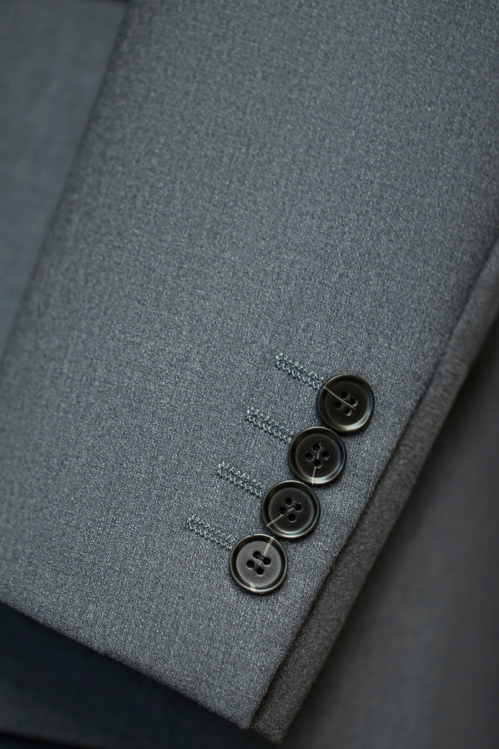 Three Piece Solid Wool Wedding Suit For Groom Classic Tailored Formal Look