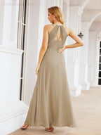 Double Spaghetti Straps Bridesmaid Dresses for Women Long Formal Party Dress Side Split 28051