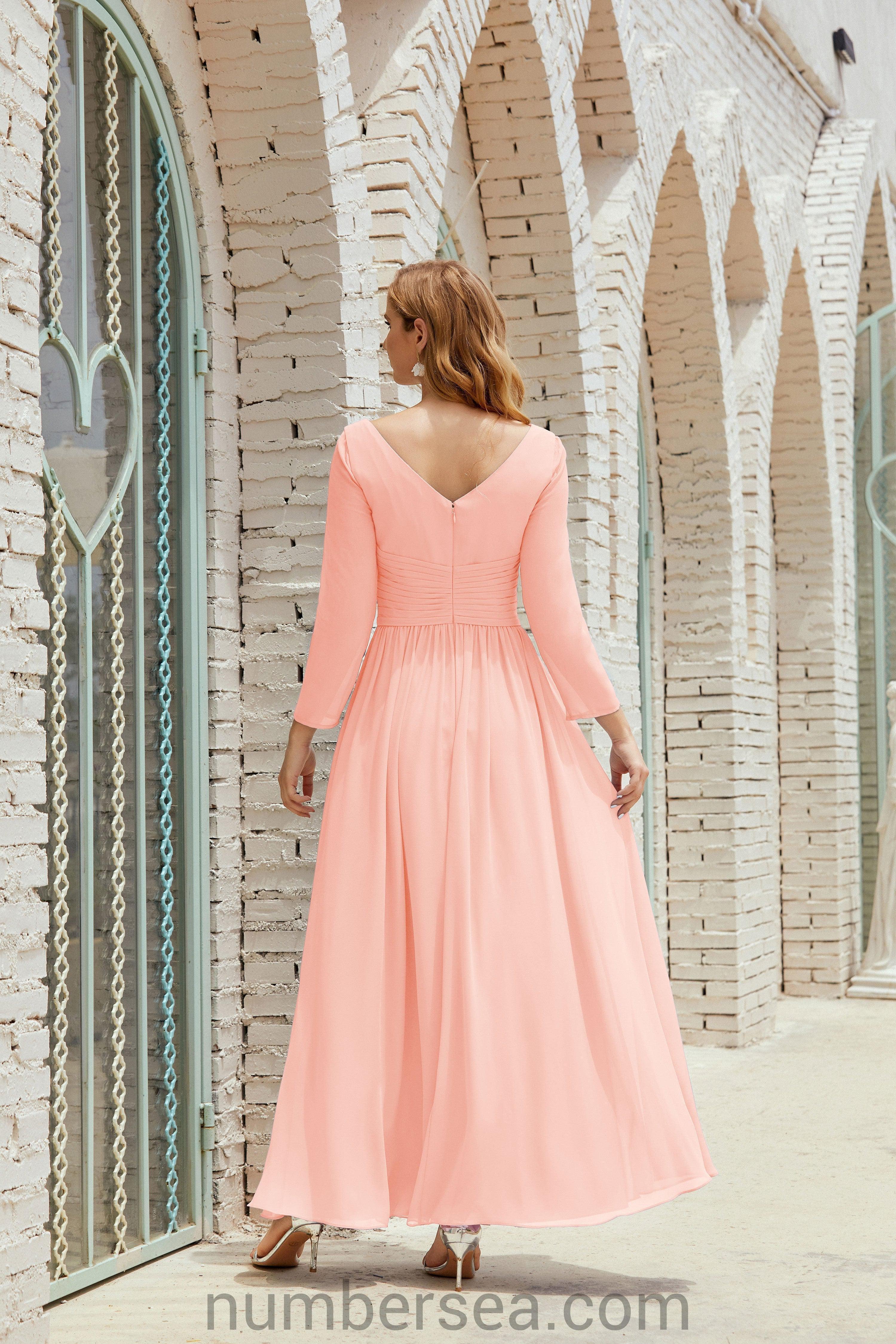 Bridesmaid Dress Chiffon Formal Party Dress Evening Dress 28016