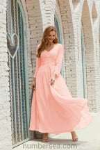 Bridesmaid Dress Chiffon Formal Party Dress Evening Dress 28016