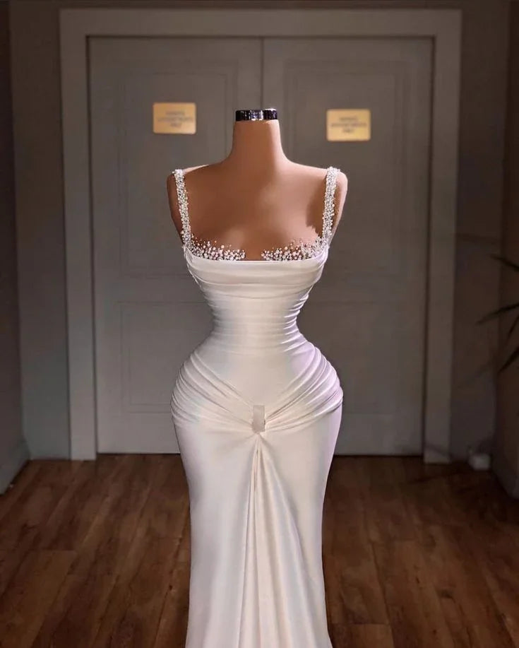 Classy Mermaid Long Evening Dress Charming Formal Gown Y616