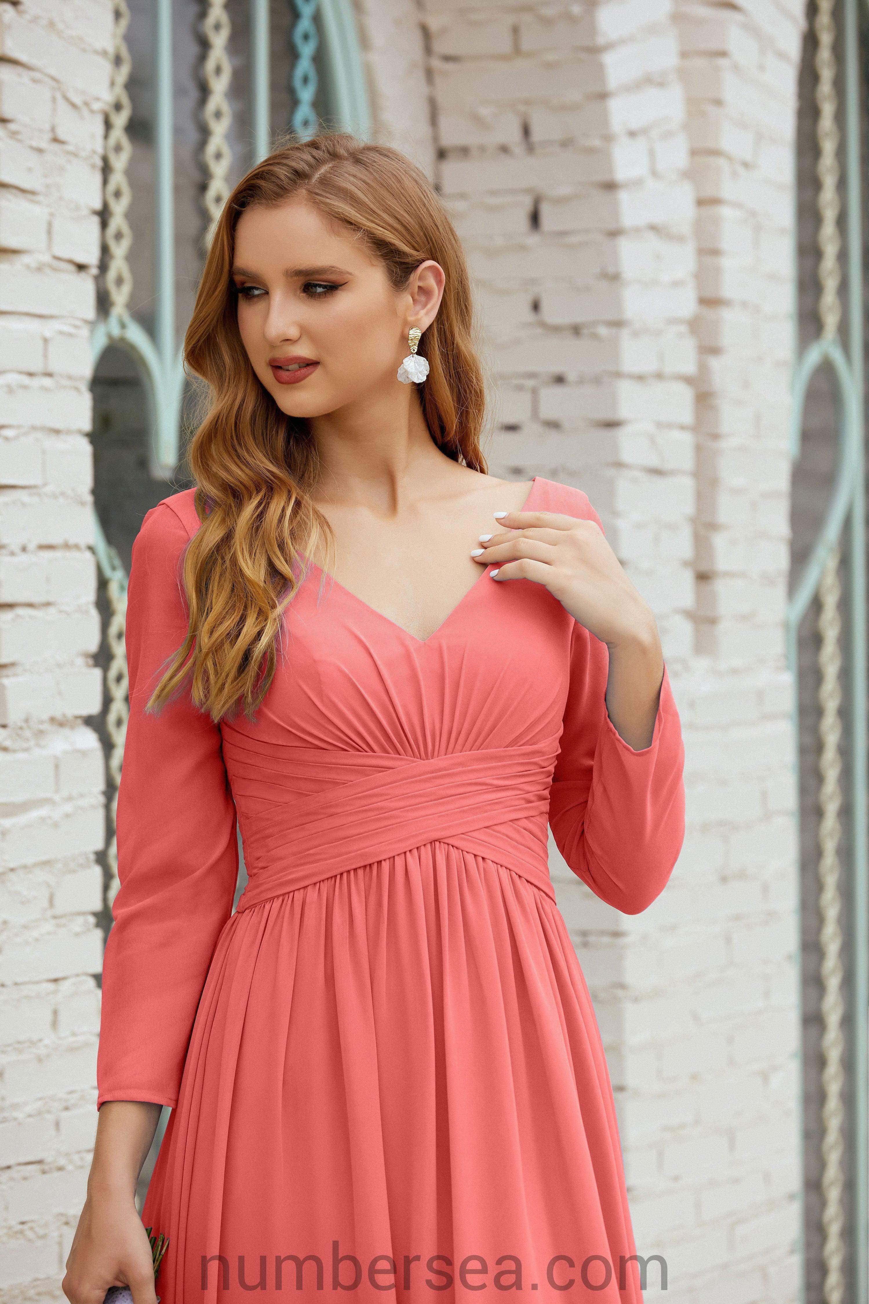Bridesmaid Dress Chiffon Formal Party Dress Evening Dress 28016