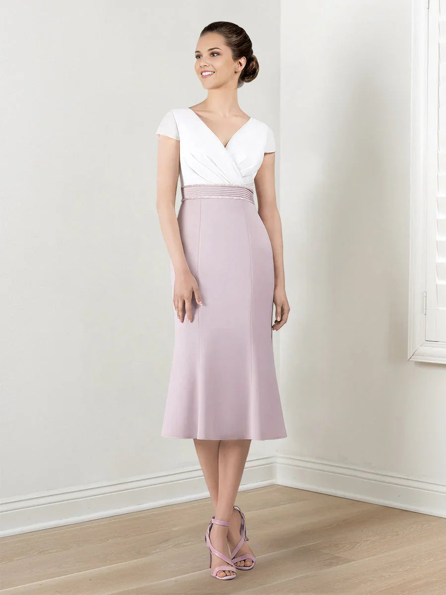 Sheath/Column Mother of the Bride Dresses with Jacket & Beading