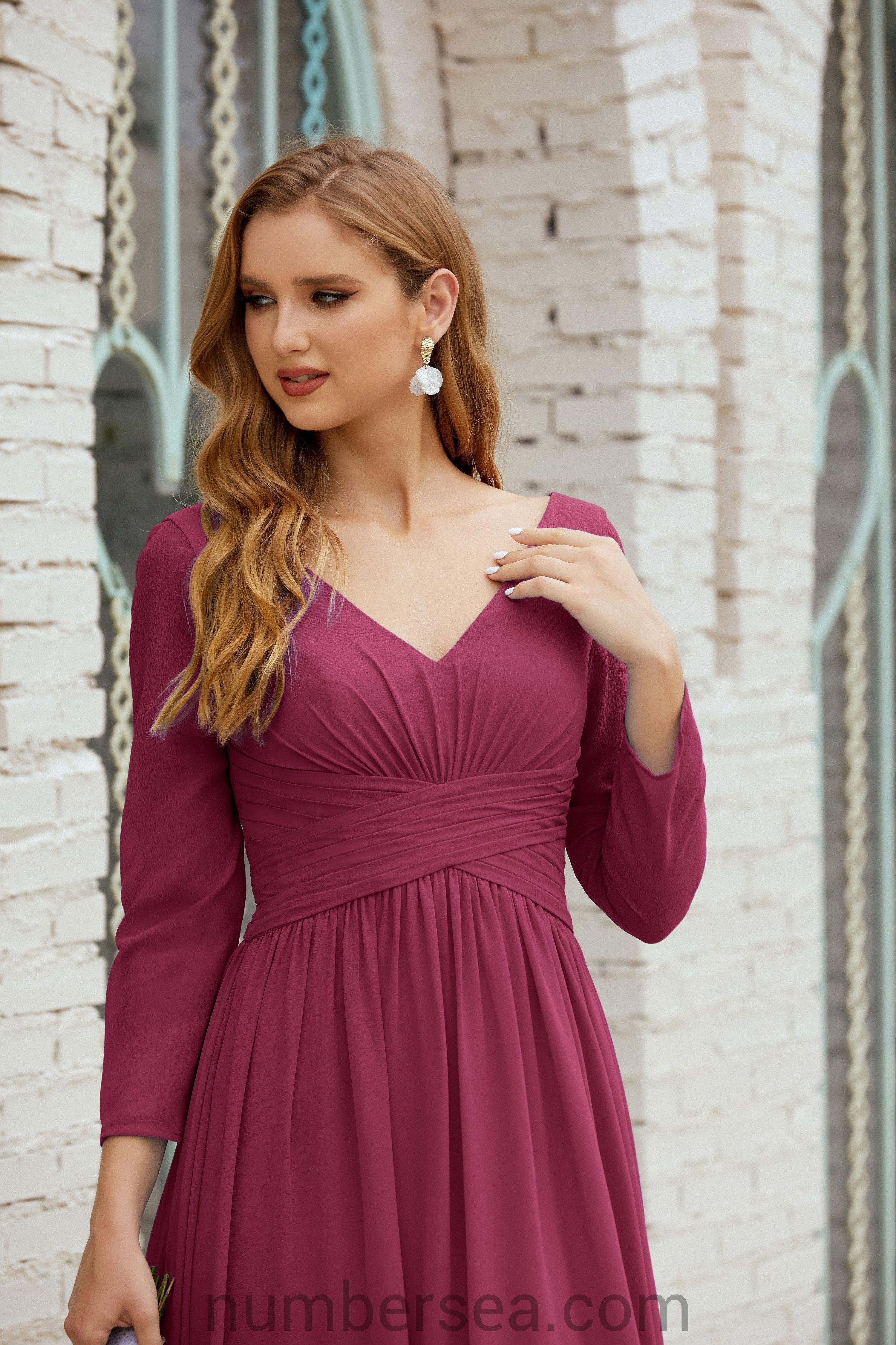 Bridesmaid Dress Chiffon Formal Party Dress Evening Dress 28016