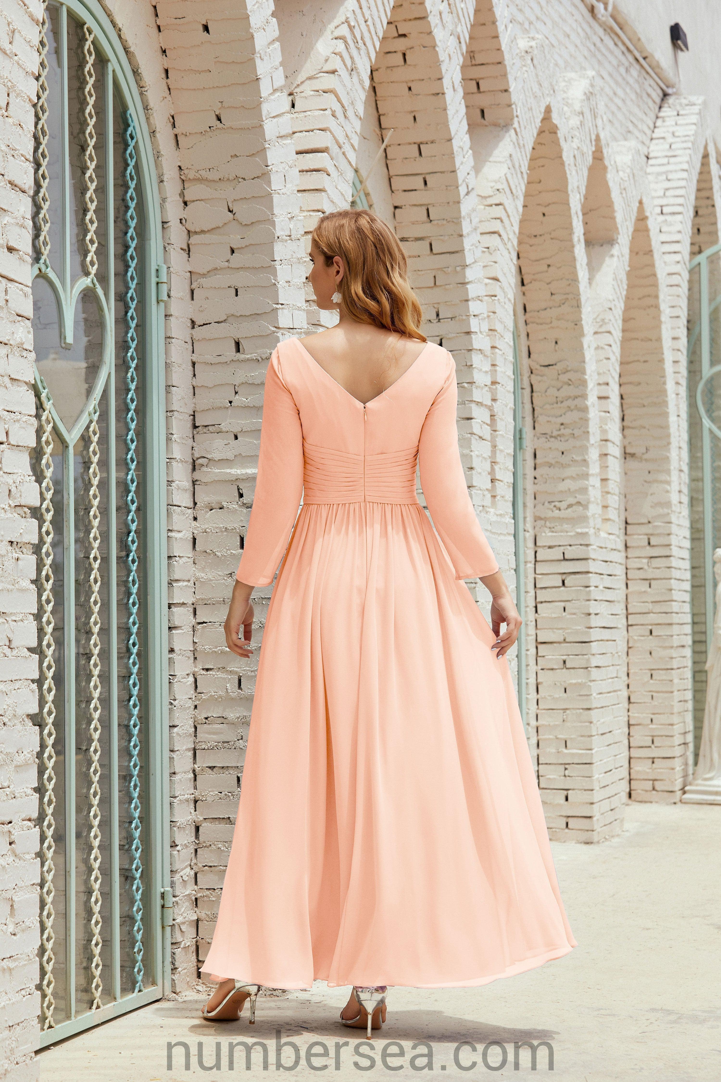 Bridesmaid Dress Chiffon Formal Party Dress Evening Dress 28016