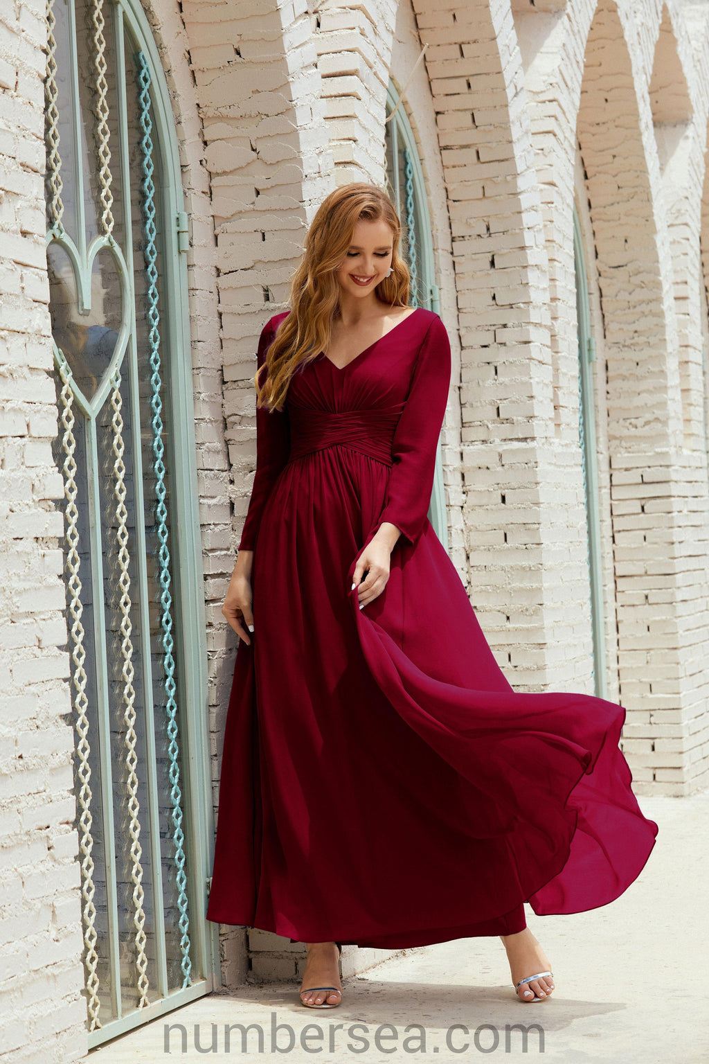 Bridesmaid Dress Chiffon Formal Party Dress Evening Dress 28016