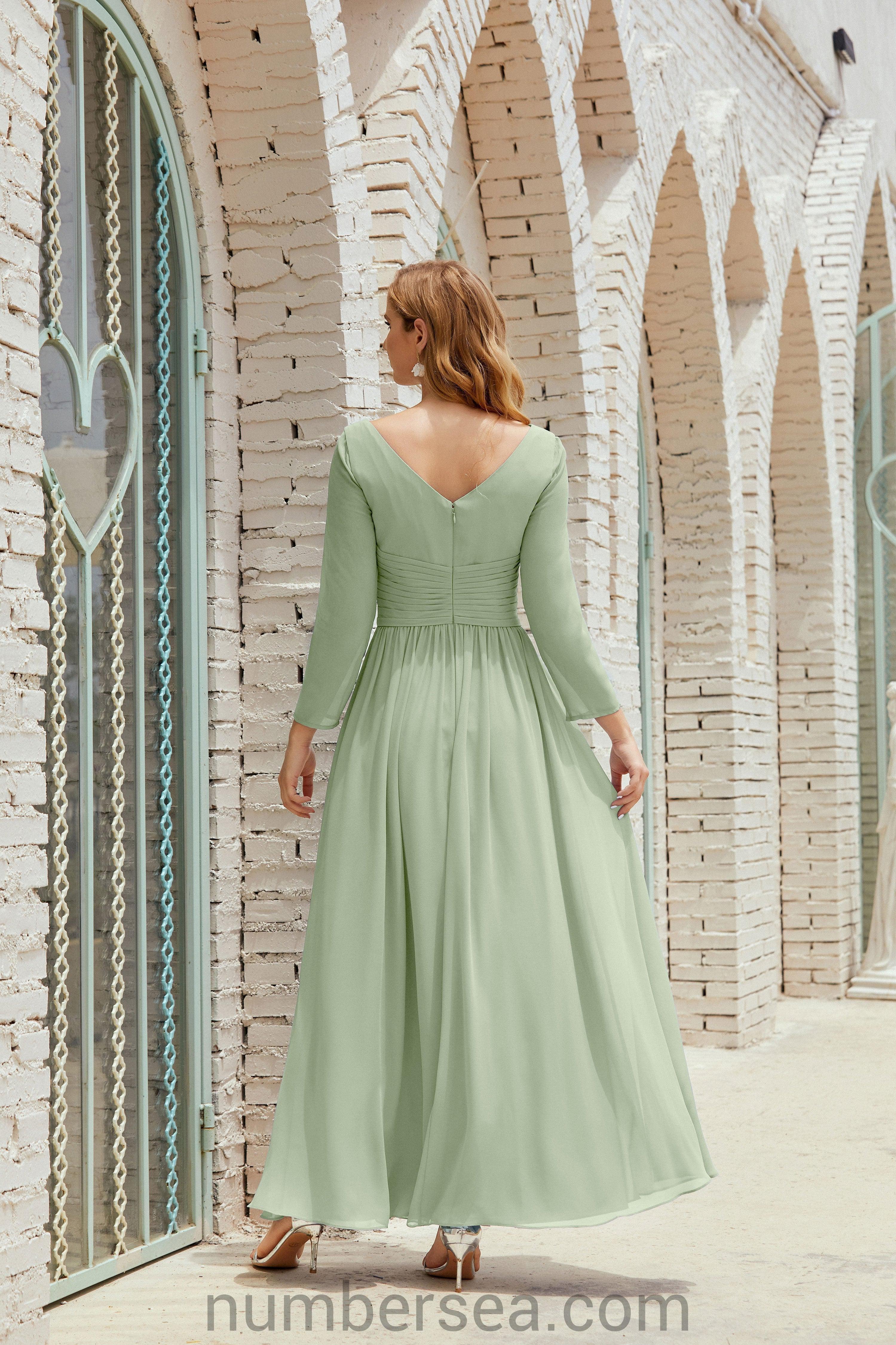 Bridesmaid Dress Chiffon Formal Party Dress Evening Dress 28016