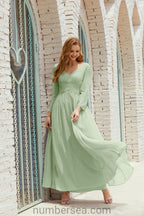 Bridesmaid Dress Chiffon Formal Party Dress Evening Dress 28016