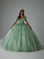 Classic Sweetheart Neck Quinceanera Dress Sparkling Applique Ball Gown