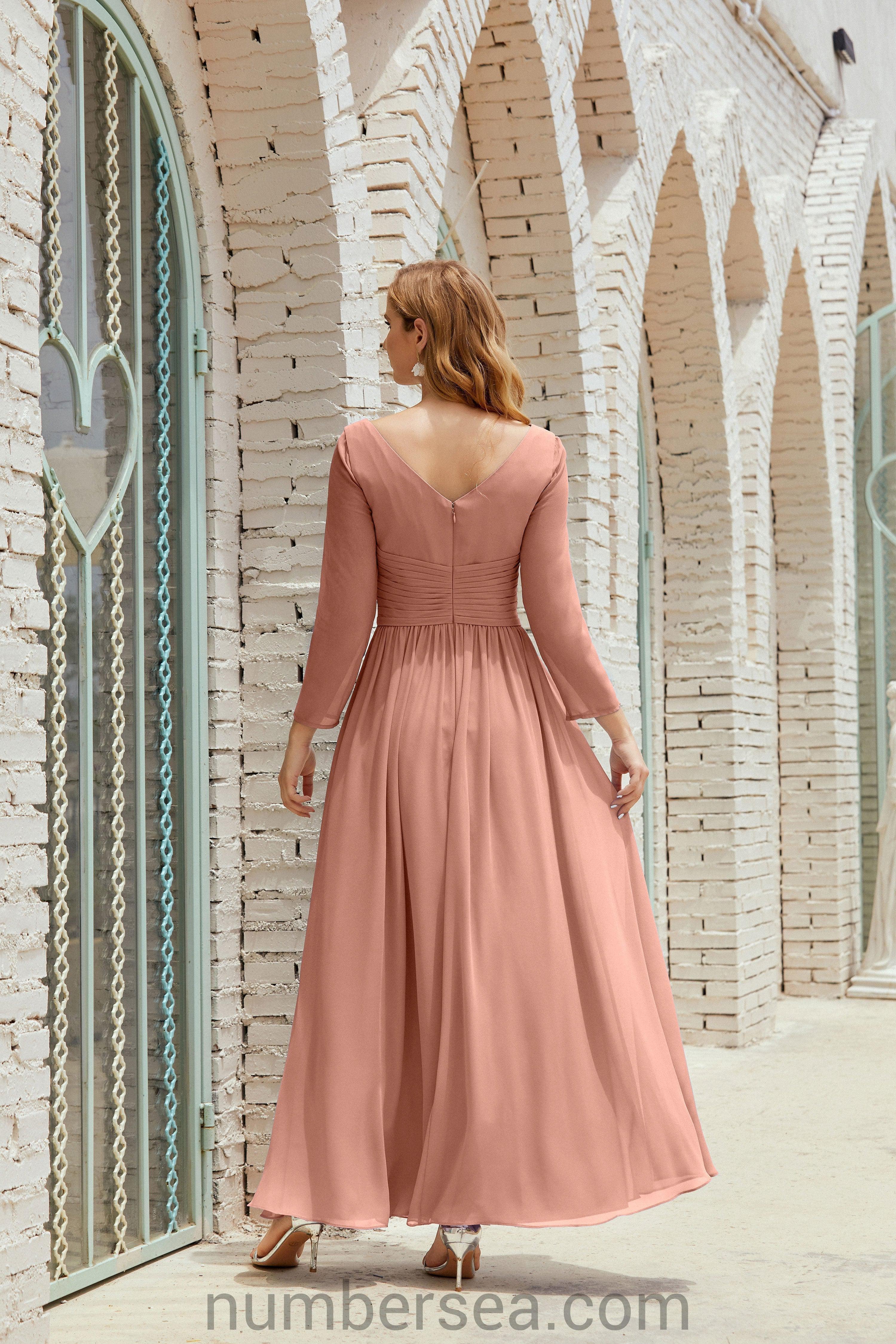 Bridesmaid Dress Chiffon Formal Party Dress Evening Dress 28016