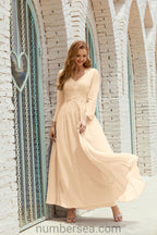 Bridesmaid Dress Chiffon Formal Party Dress Evening Dress 28016