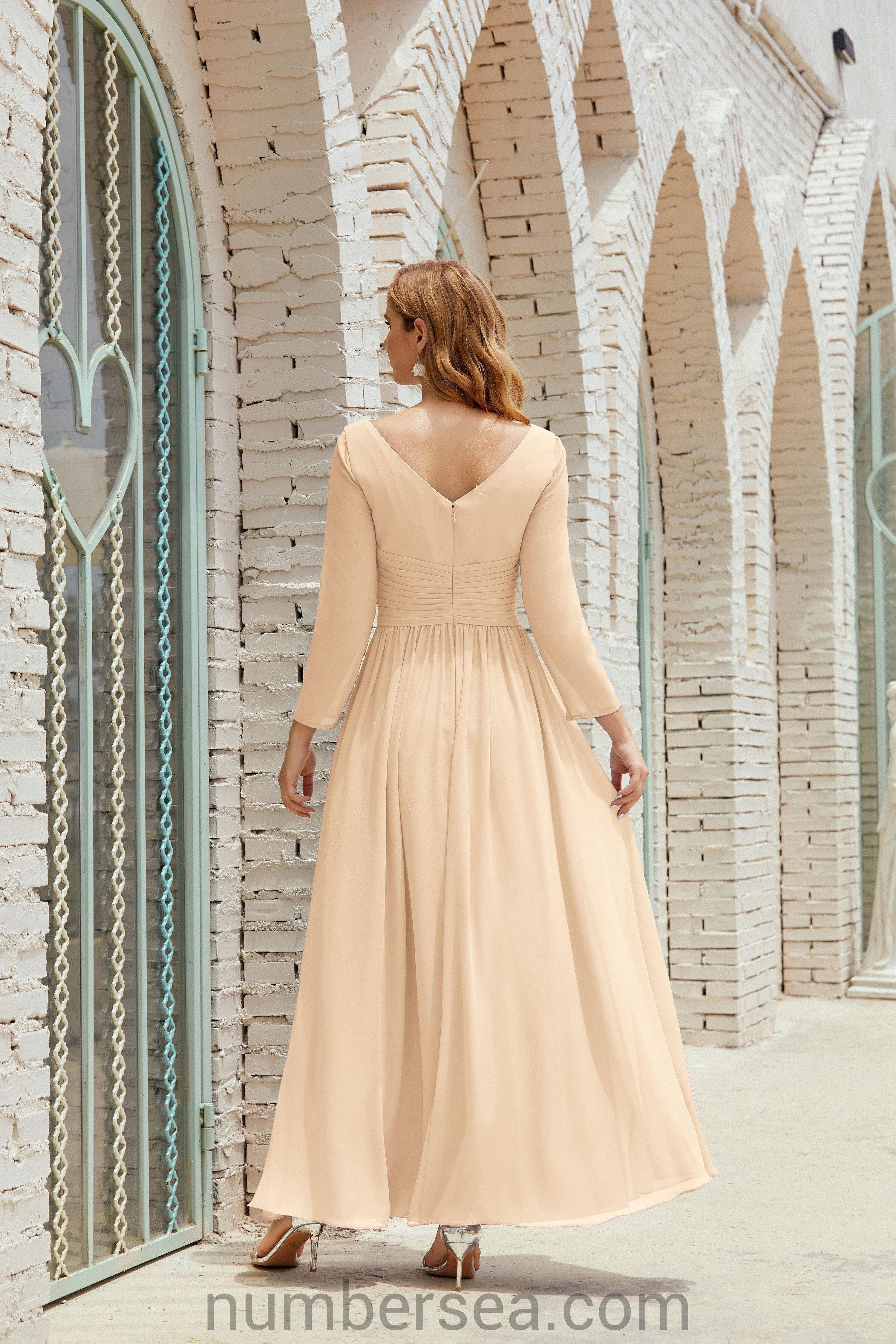 Bridesmaid Dress Chiffon Formal Party Dress Evening Dress 28016