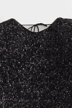 Elegant Solid Sequins Backless O Neck Evening Dresses