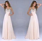 Popular Women Evening Dress Chiffon Sequin Sling Dress