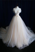 Ball Gown Tulle Sweetheart Lace up  Bowknot Wedding Dresses