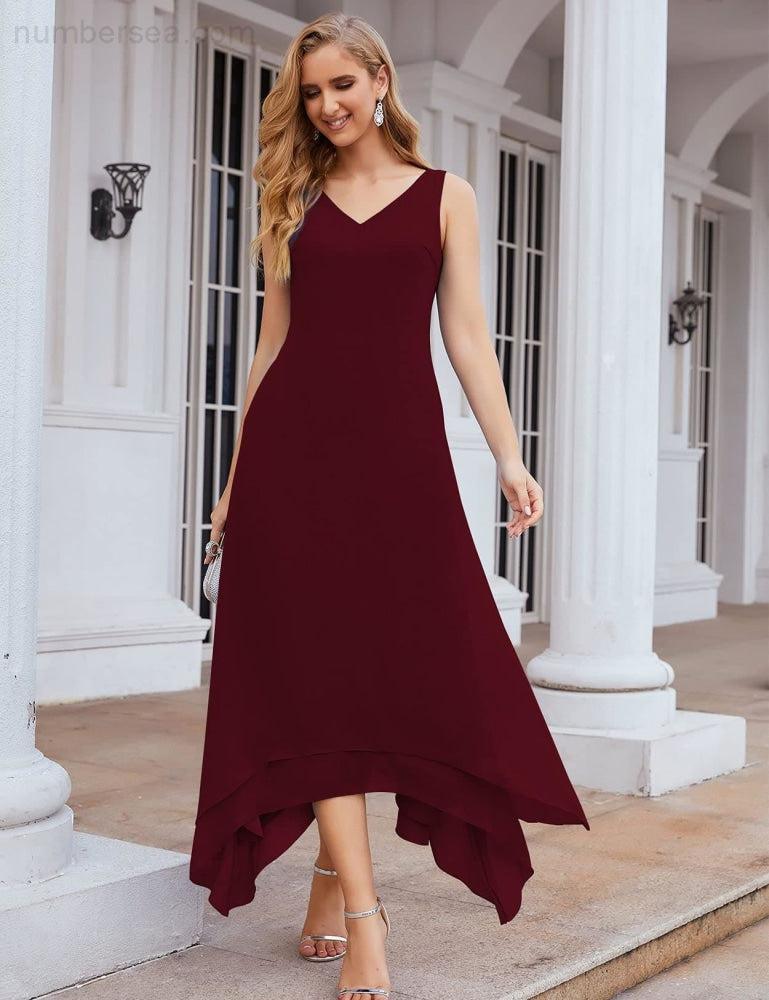 Chiffon Plus Size Mother of Bride Dresses with Jacket Formal Dresses for Wedding SEA28073