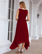 Chiffon Plus Size Mother of Bride Dresses with Jacket Formal Dresses for Wedding SEA28073