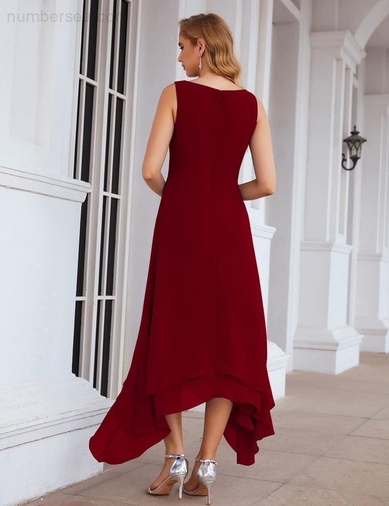 Chiffon Plus Size Mother of Bride Dresses with Jacket Formal Dresses for Wedding SEA28073