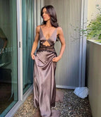 Sexy Cut Out Lace Prom Dress Evening Dress Vacation Party Dress Y7010