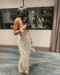 Luxurious Mermaid Sleeveless Evening Dress Glam Dress Y5903