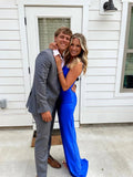 Elegant Royal Blue Sheath Prom Dress Royal Blue Evening Dress Y5445