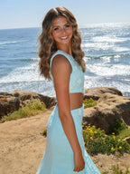 Sheath One Shoulder Sequins Prom Dress with 3D Appliques