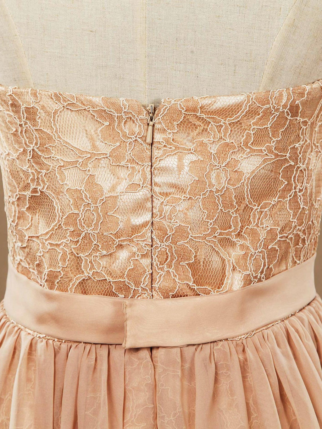 Sheath Column Strapless Cocktail Party Prom Dress Short Lace match Long Chiffon Flap