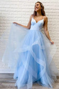 Inspired Prom Dress Ballgown Ruffles Pink Formal Gowns SYP39