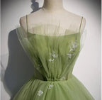 Girls Formal Evening Dress Women's Prom Dresses Party Graduation Gowns Long Green Party Dresses Y4379