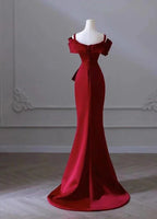 Elegant red evening dress women's dress high-end elegant dress Y6959