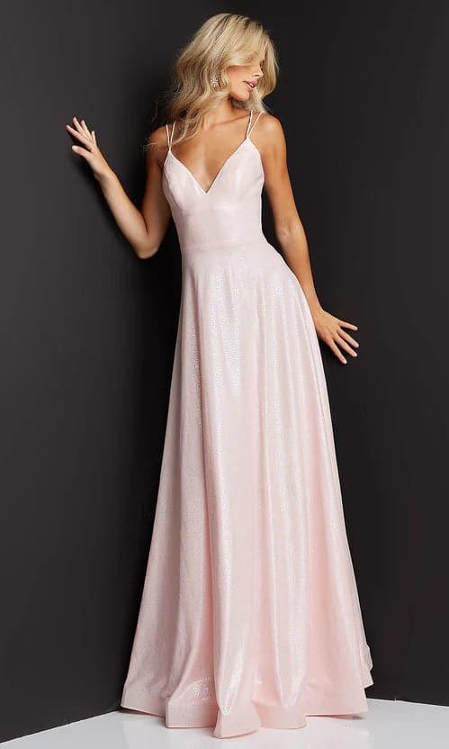 Long Shimmer Pink Prom Dress SYP81