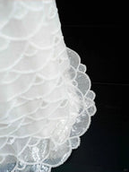 Classy White  Sequins Pearls Chain Sheath Long Prom Dress Evening Dress Y8670
